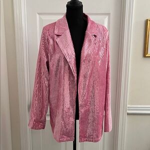 Amazon Pink Sequin Blazer Jacket